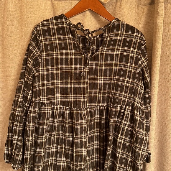Flannel Oversize Fall Dress - Picture 4 of 4